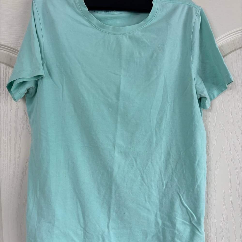 lululemon athletica aqua colored Short Sleeve Tee